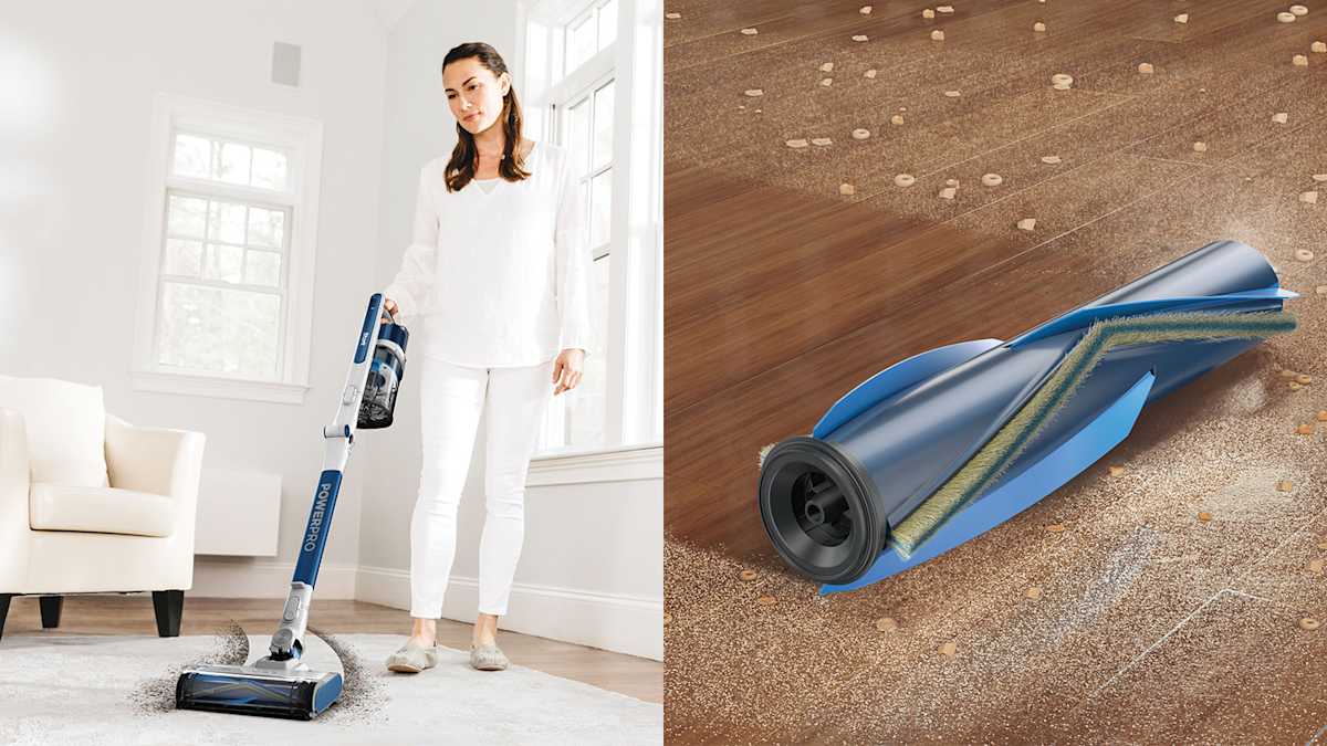 Shark PowerPro IZ380UK cleaning carpet on upright mode